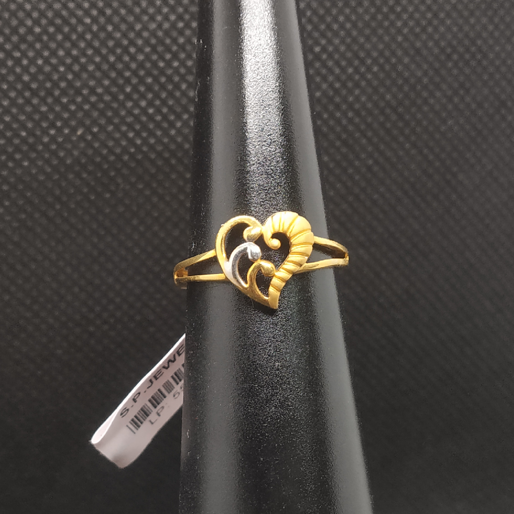 heart shape gold ring