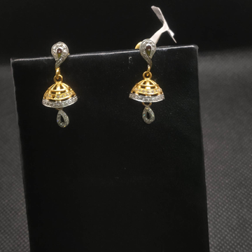 diamond earrings gold by S.P. Jewellers