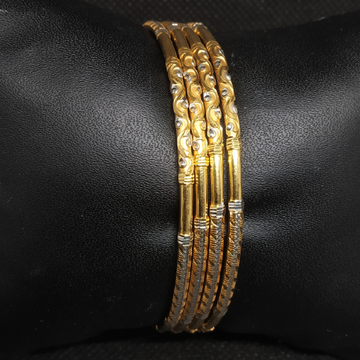 Gold bangles kadli by S.P. Jewellers