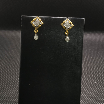 diamond gold earrings by S.P. Jewellers