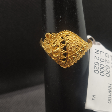 rava ring plane Gold ring by S.P. Jewellers