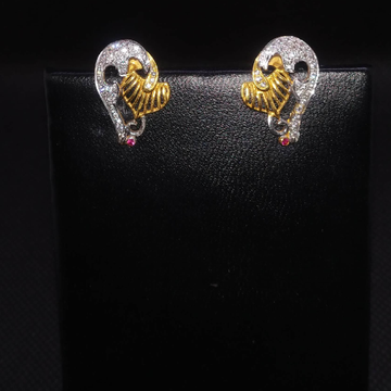 diamond earrings gold by S.P. Jewellers