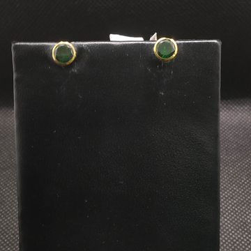 green stone earrings by S.P. Jewellers