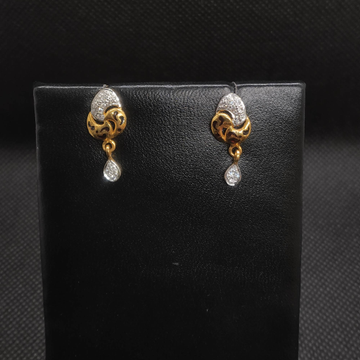 diamond earrings gold by S.P. Jewellers