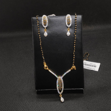 Diamond mangalsutra set by S.P. Jewellers