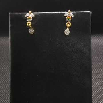 colour earrings gold by S.P. Jewellers