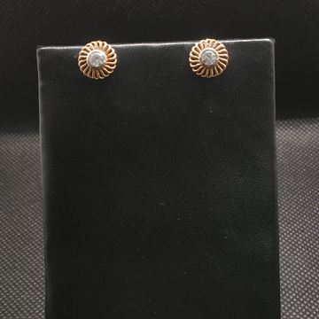 white stone earrings gold by S.P. Jewellers