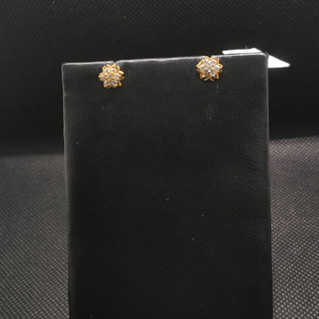 diamond earrings gold by S.P. Jewellers