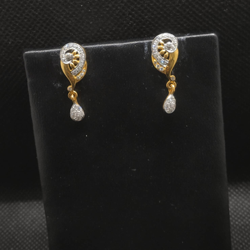 diamond earrings gold by S.P. Jewellers