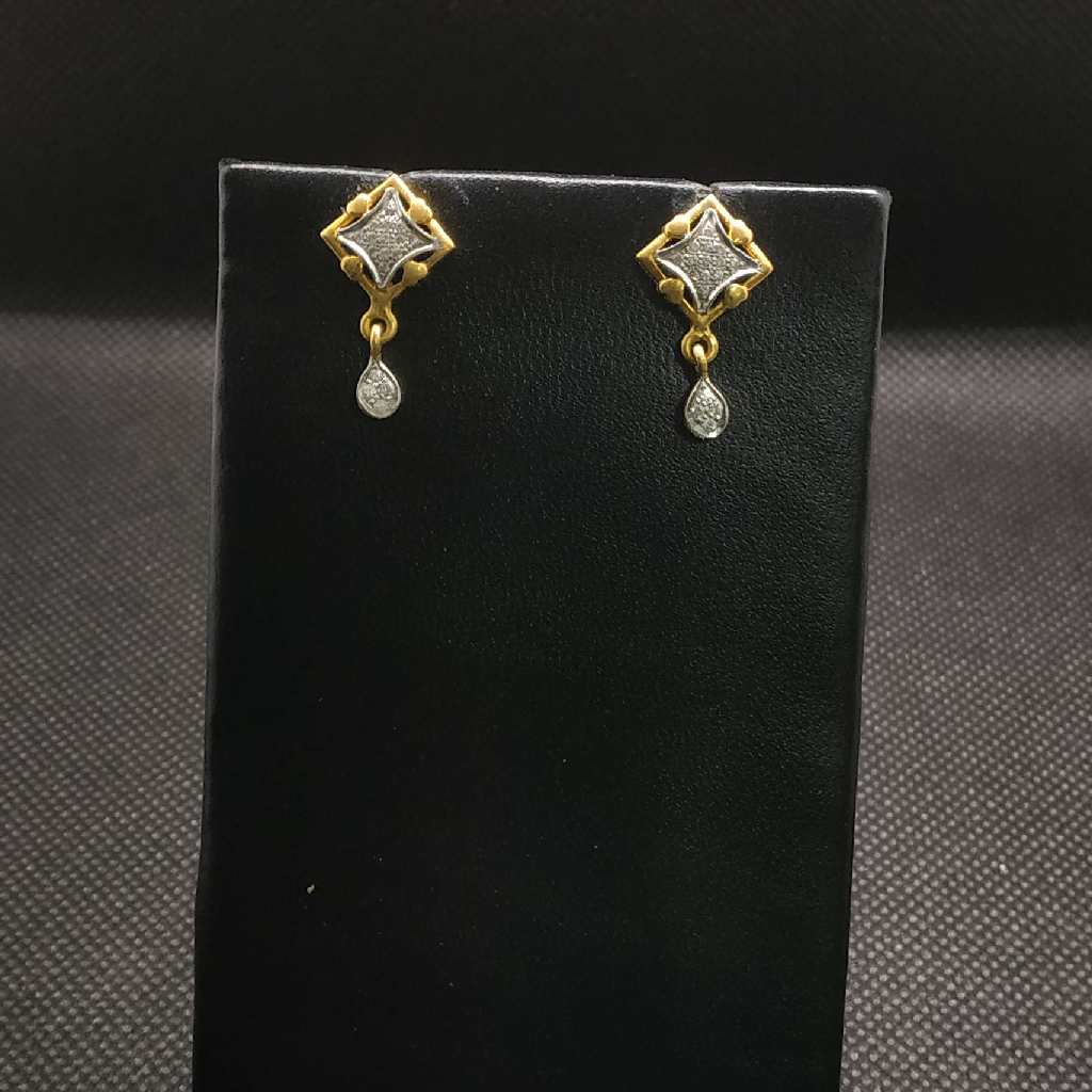 diamond gold earrings