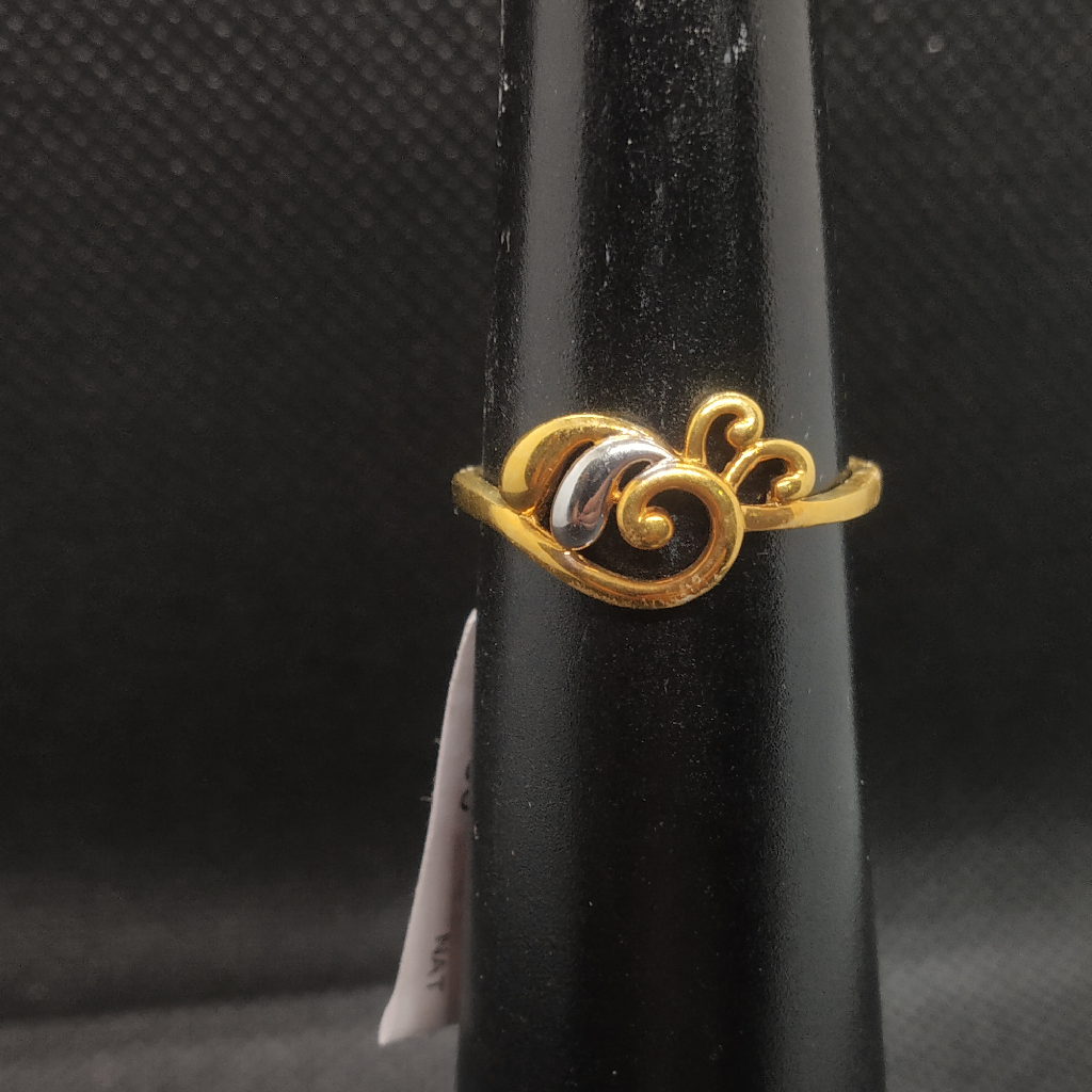 peacock design gold ring