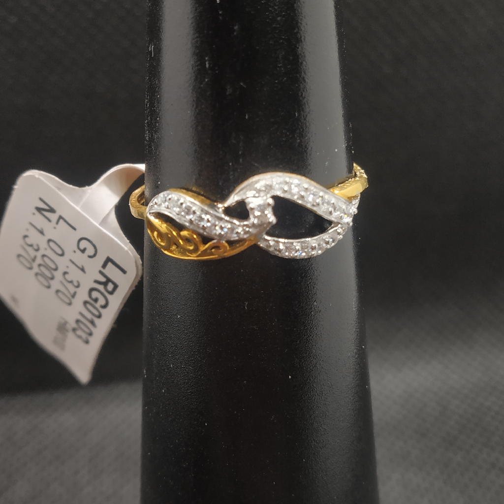 mango shape gold ring