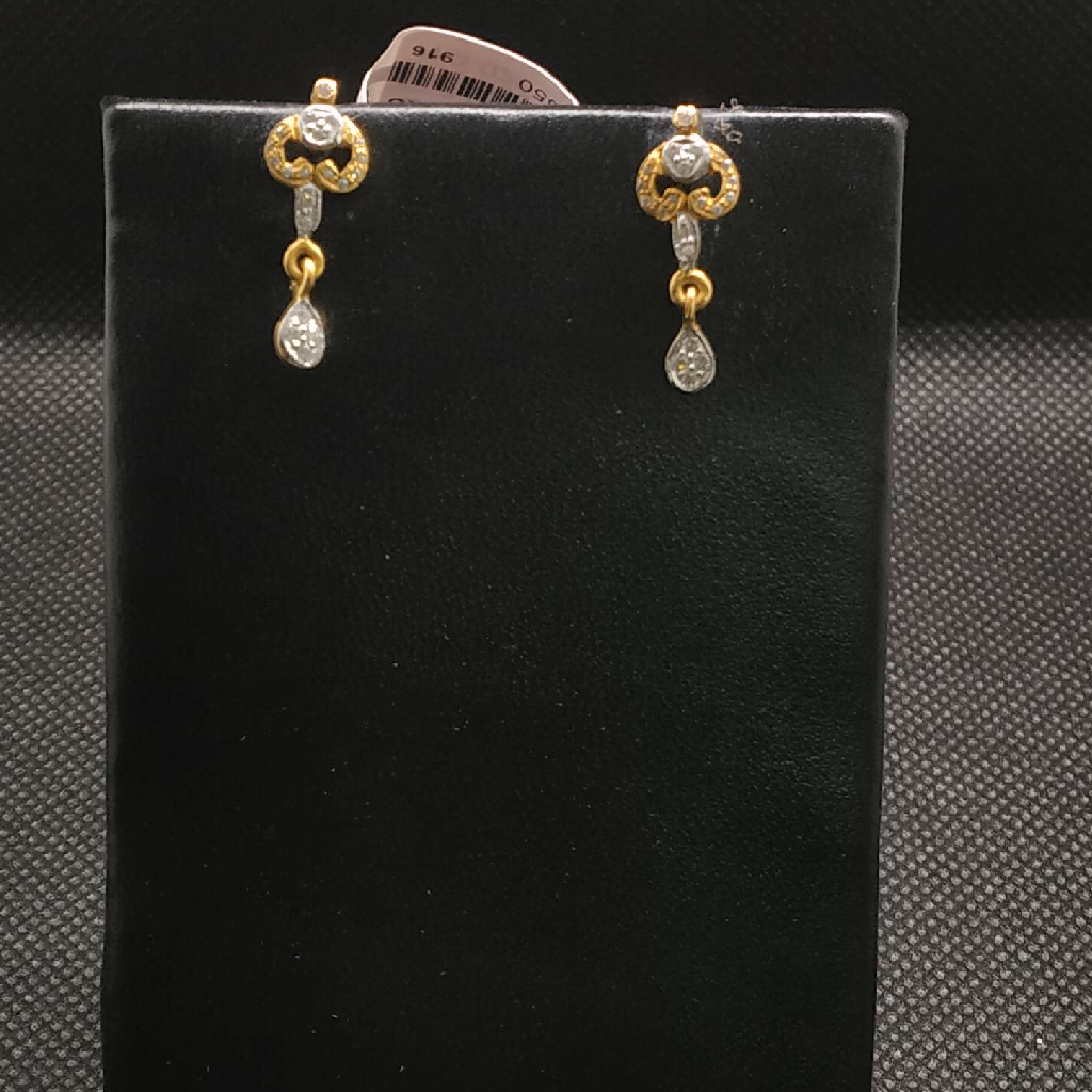 diamond gold earrings