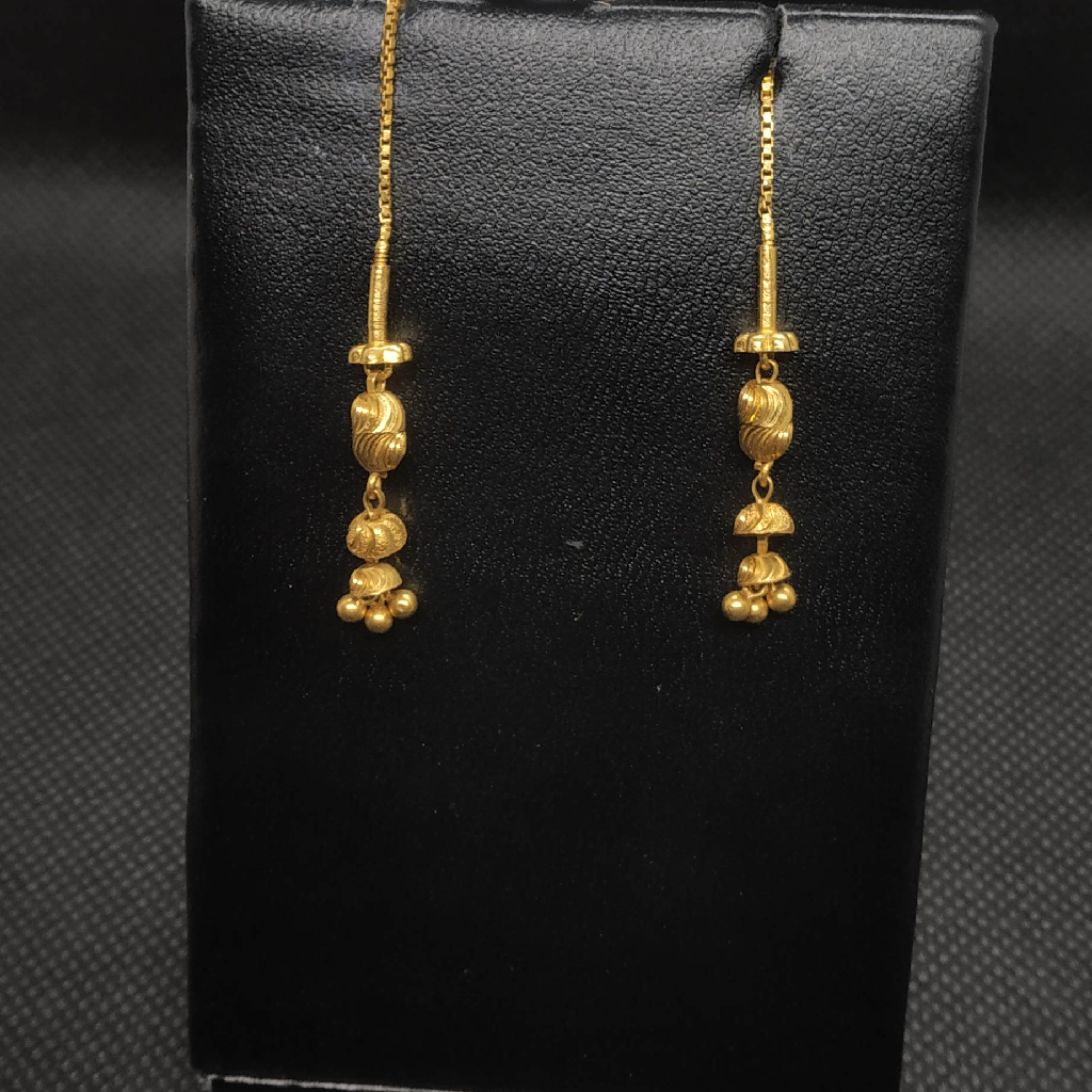 Gold earrings